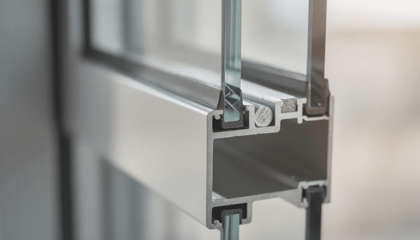 Kunststofffensterrahmen mit Mehrfachverglasung